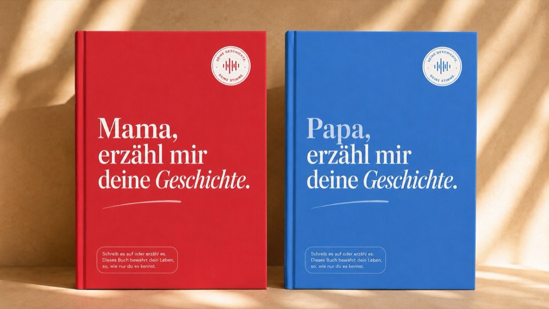 Das rote Mama-Buch und das blaue Papa-Buch von Darlena
